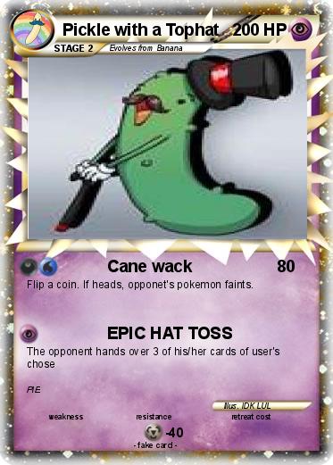 Pokemon Pickle with a Tophat