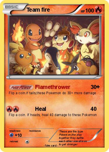Pokemon Team fire