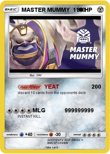 Pokemon MASTER MUMMY  1100