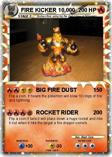Pokemon FIRE KICKER 10,000