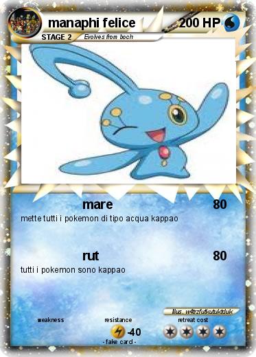 Pokemon manaphi felice