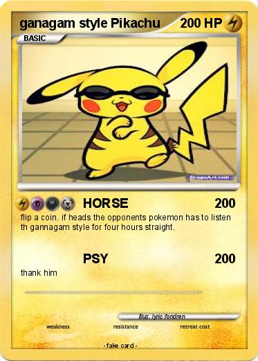 Pokemon ganagam style Pikachu
