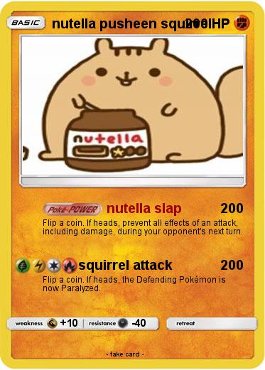 Pokemon nutella pusheen squirrel