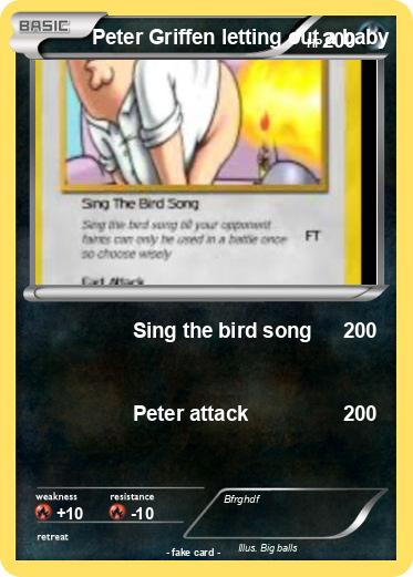 Pokemon Peter Griffen letting out a baby