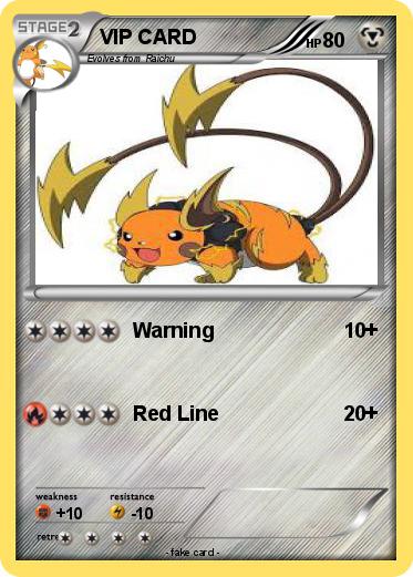 Pokemon VIP CARD