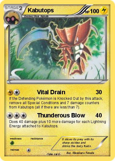 Pokemon Kabutops