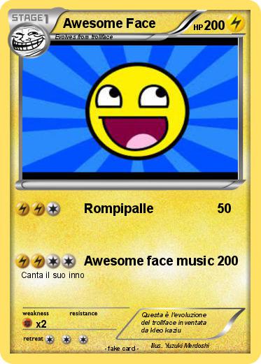 Pokemon Awesome Face
