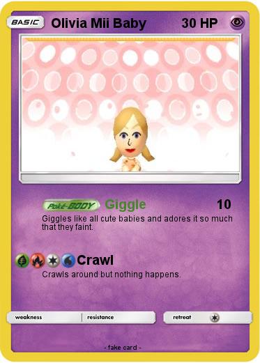 Pokemon Olivia Mii Baby