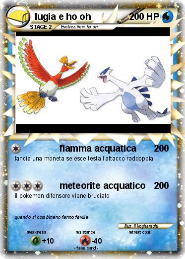 Pokemon lugia e ho oh