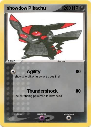 Pokemon showdow Pikachu