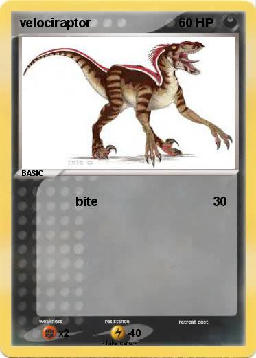 Pokemon velociraptor