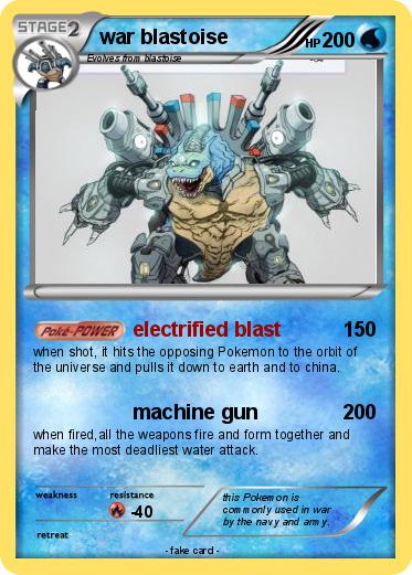 Pokemon war blastoise
