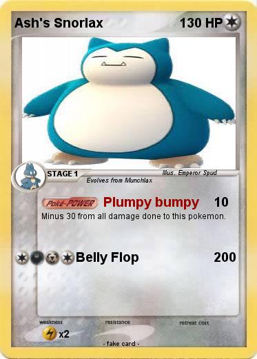 Pokemon Ash's Snorlax