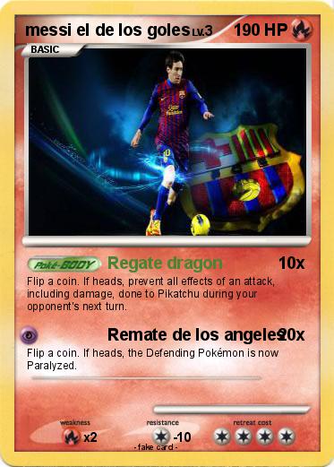 Pokemon messi el de los goles