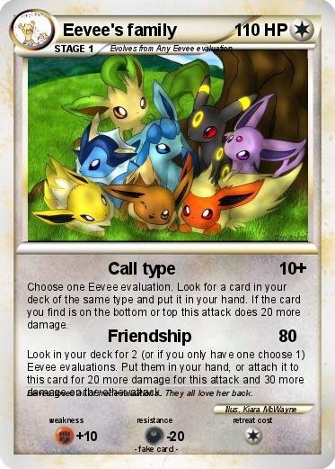 Pokemon Eevee's family