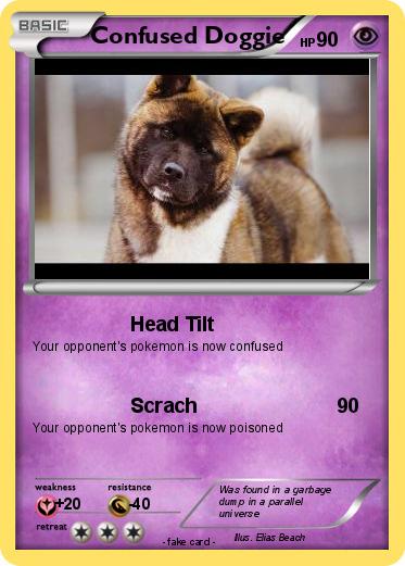 Pokemon Confused Doggie