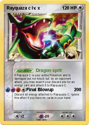 Pokemon Rayquaza c lv. x