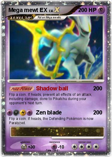 Pokemon Mega mewt EX