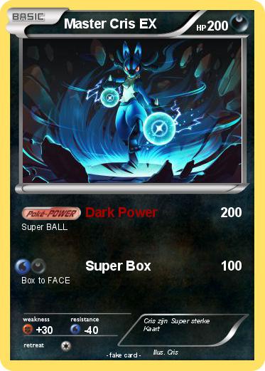 Pokemon Master Cris EX