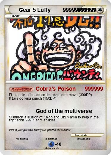 Pokemon Gear 5 Luffy        99999999999
