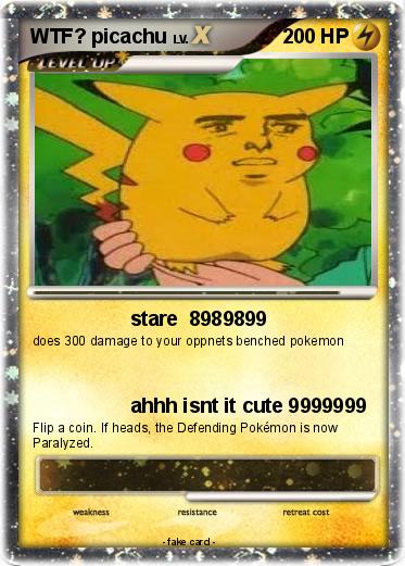 Pokemon WTF? picachu
