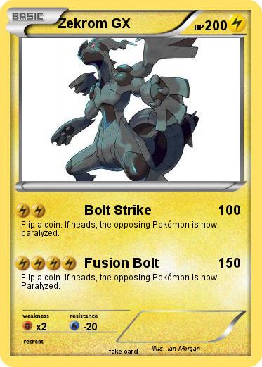 Pokemon Zekrom GX