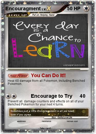 Pokemon Encouragment