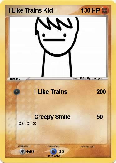Pokemon I Like Trains Kid