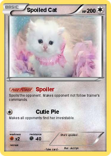 Pokemon Spoiled Cat
