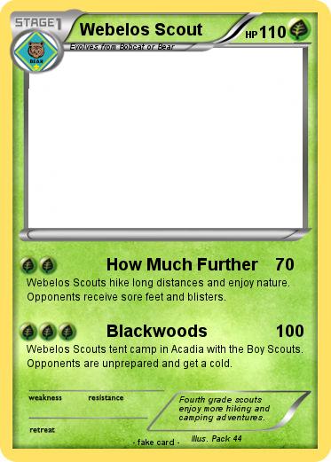Pokemon Webelos Scout