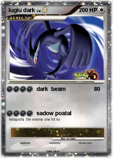 Pokemon lugiu dark