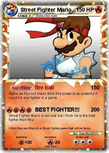 Pokemon Street Fighter Mario