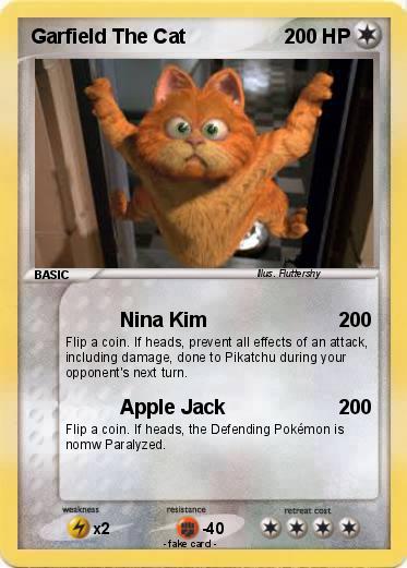 Pokemon Garfield The Cat
