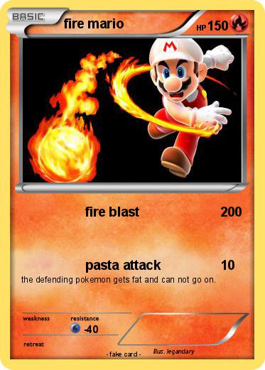 Pokemon fire mario