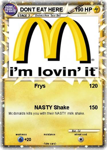 Pokemon DONT EAT HERE