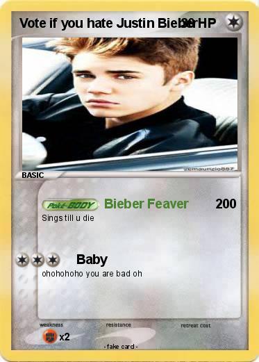Pokemon Vote if you hate Justin Bieber