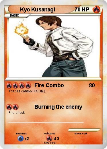 Pokemon Kyo Kusanagi