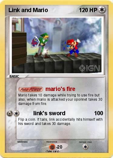 Pokemon Link and Mario Pokemon Link and Mario