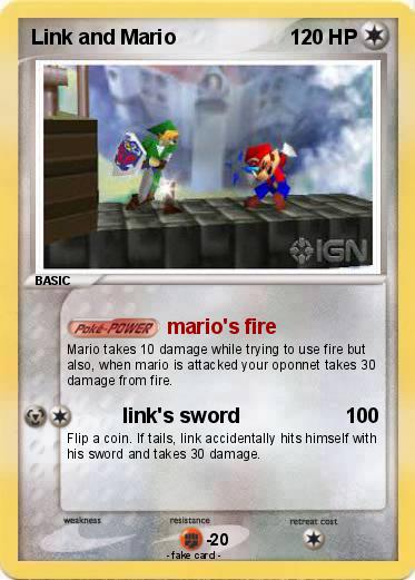 Pokemon Link and Mario