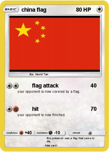 Pokemon china flag