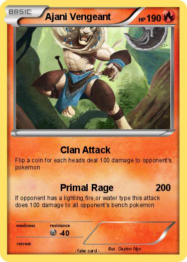 Pokemon Ajani Vengeant