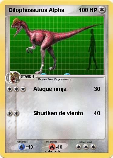 Pokemon Dilophosaurus Alpha