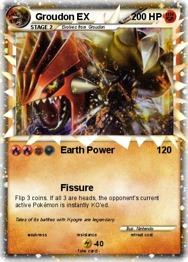 Pokemon Groudon EX
