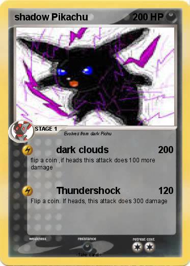 Pokemon shadow Pikachu