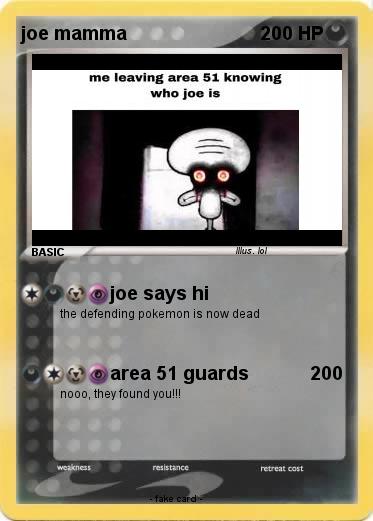 Pokemon joe mamma