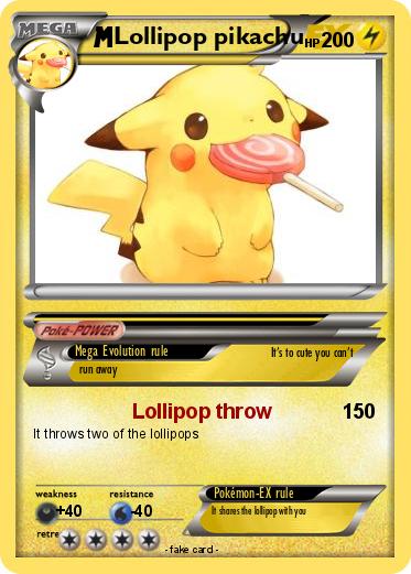 Pokemon Lollipop pikachu