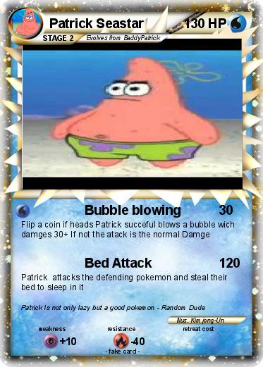 Pokemon Patrick Seastar