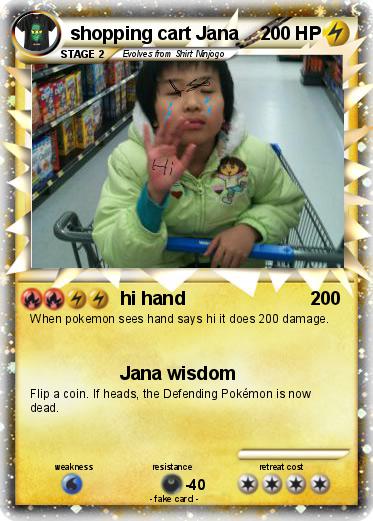 Pokemon shopping cart Jana