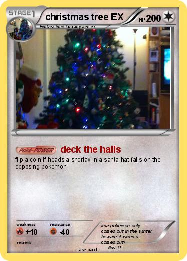 Pokemon christmas tree EX