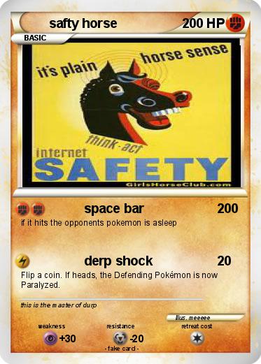 Pokemon safty horse